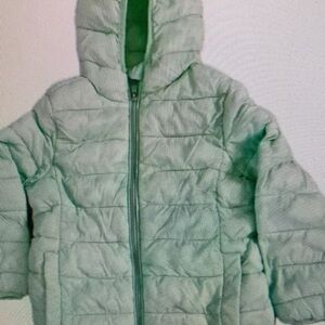Kids Green Puffer Jacket